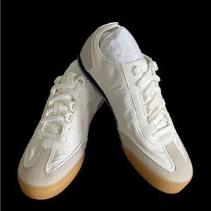 Zara Spain Women White Casual Nylon Sneakers - Size 8 (EUR 38)